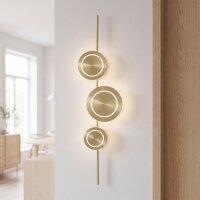 LED Wandleuchte indirekt dimmbar Gold 120 cm 18W 3000K