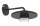 LED Wandlampe außen Aluminium B:24 cm 7 W IP54 Schwarz