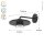 LED Wandlampe außen Aluminium B:24 cm 7 W IP54 Schwarz