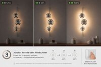 LED Wandlampe indirekt dimmbar Nickel 120 cm 18W 3000K