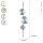 LED Wandlampe indirekt dimmbar Nickel 120 cm 18W 3000K