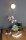 Wandlampe Schwarz Weiß Glaskugel E14 B:14 cm blendarm