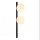 Wandlampe Glas Weiß Schwarz Schalter E14 60 cm 2-flmg