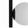 Wandlampe Glas Weiß Schwarz Schalter E14 60 cm 2-flmg