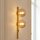 Wandlampe Bernstein Glas Schalter Gold E14 60 cm 2-flmg