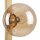 Wandlampe Bernstein Glas Schalter Gold E14 60 cm 2-flmg
