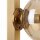 Wandlampe Bernstein Glas Schalter Gold E14 60 cm 2-flmg
