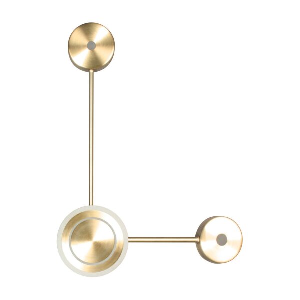 LED Wandleuchte indirekt dimmbar Gold 44 cm 12W 3000K