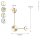 LED Wandleuchte indirekt dimmbar Gold 44 cm 12W 3000K