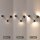 LED Wandleuchte indirekt dimmbar Schwarz B:33 cm 3000K