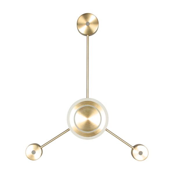 LED Wandleuchte indirekt dimmbar Gold 53 cm 18W 3000K