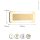 LED Wandlampe Aluminium Gold Schwarz 3000 K B:30 cm