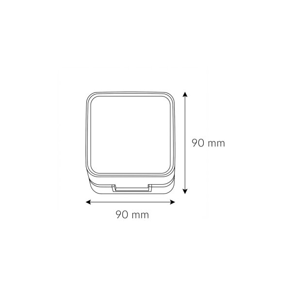 LED Außenwandlampe IP44 verstellbar B:9 cm 900 lm Alu