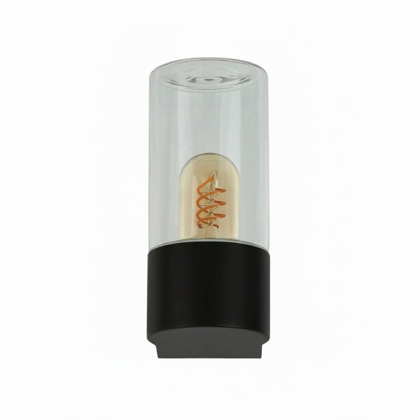 Wandlampe außen Glas Aluminium E27 IP44 H: 19,7 cm