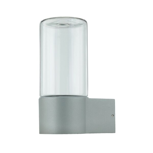 Außenwandlampe Aluminium Glas 19,7 cm hoch IP44
