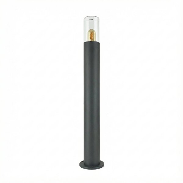 Pollerleuchte 80 cm IP44 E27 Anthrazit Aluguss