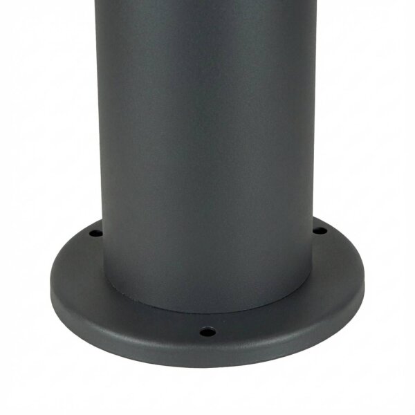 Pollerleuchte 80 cm IP44 E27 Anthrazit Aluguss