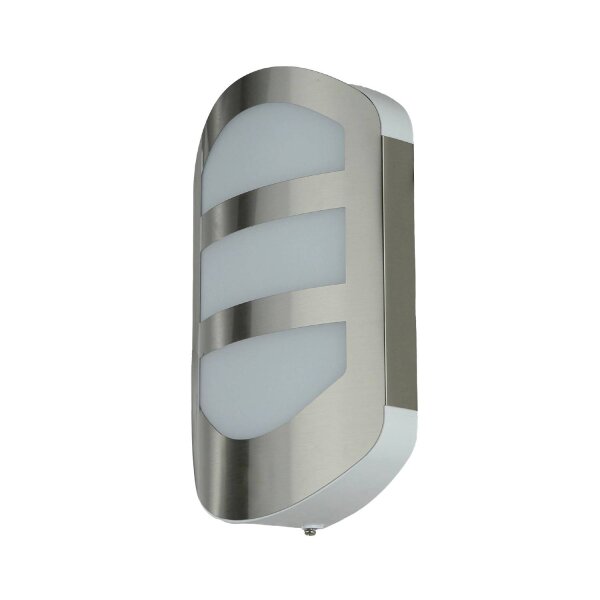 LED Außenleuchte Edelstahl 28 cm hoch IP54 3000 K