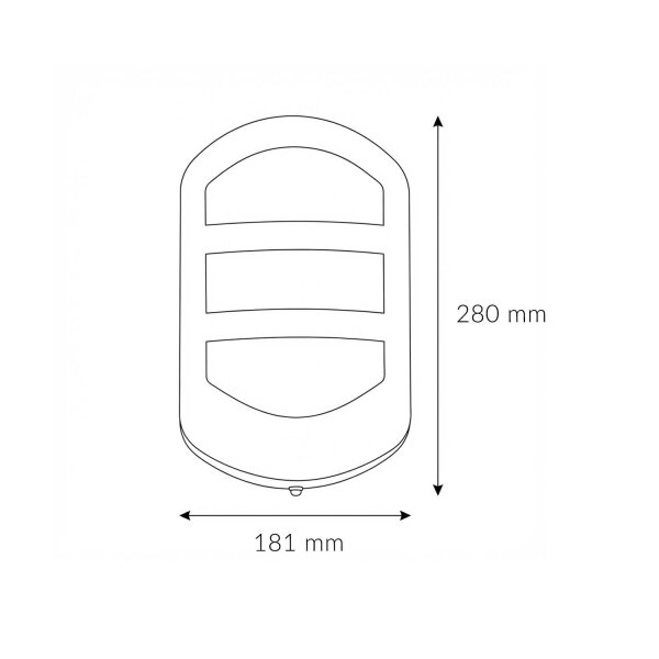 LED Außenleuchte Edelstahl 28 cm hoch IP54 3000 K