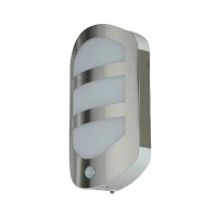 LED Wandleuchte mit Bewegungsmelder Edelstahl IP54...