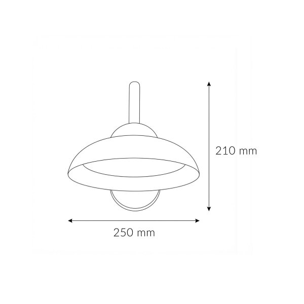 LED Wandleuchte außen Aluminium IP54 1200 lm Weiß