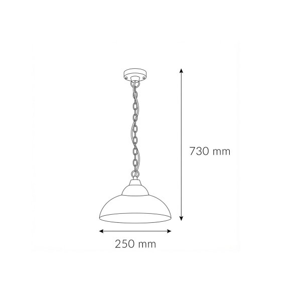 LED Hängelampe außen Schwarz IP44 3000 K 1200 lm
