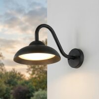 Außenwandlampe LED IP54 Schwarz 3000 K 1200 lm