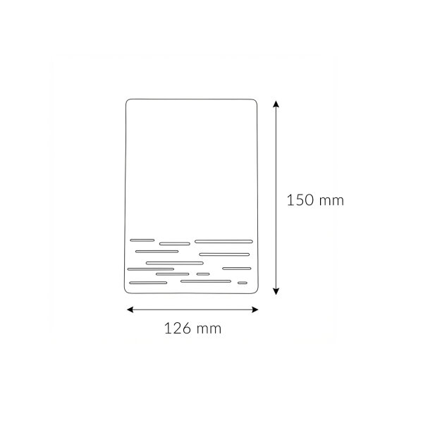 LED Wandlampe außen IP44 15 cm 6 W 700 lm Alu Glas