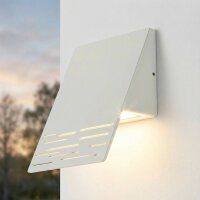 LED Wandlampe au&szlig;en IP44 15 cm 6 W 700 lm Alu Glas