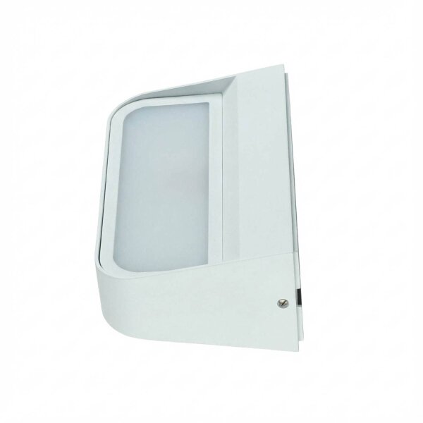LED Außenleuchte Weiß Aluminium 8 W 900 lm IP44