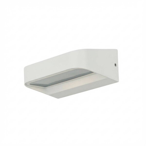 LED Außenleuchte Weiß Aluminium 8 W 900 lm IP54