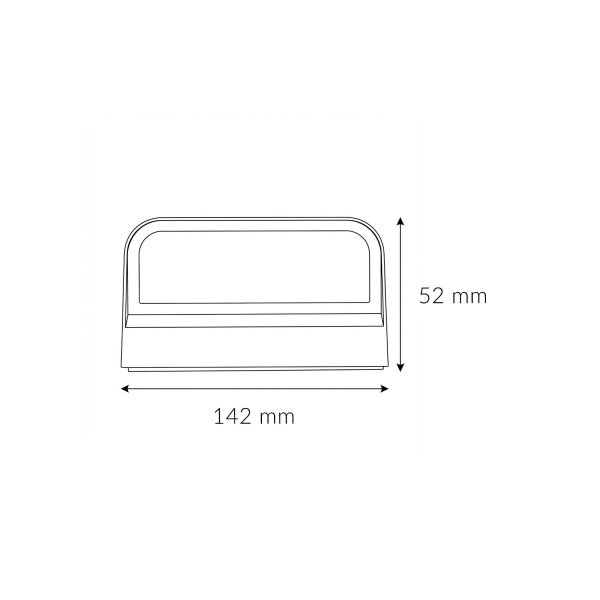 LED Außenleuchte Weiß Aluminium 8 W 900 lm IP54