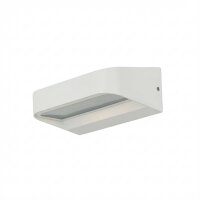 LED Außenleuchte Weiß Aluminium 8 W 900 lm IP44