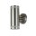 Außenlampe Wand Edelstahl 23 cm hoch IP44 GU10 LED