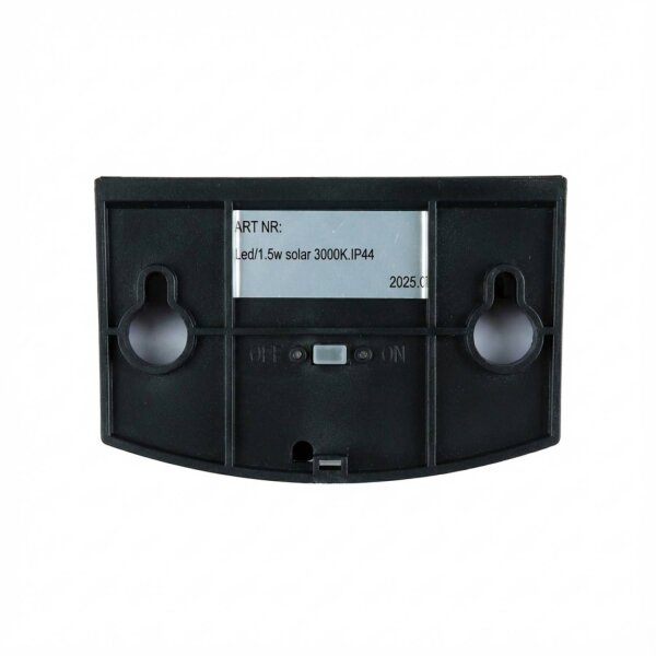 LED Solarleuchte Bewegungsmelder Schwarz 3000 K B: 10,6 cm