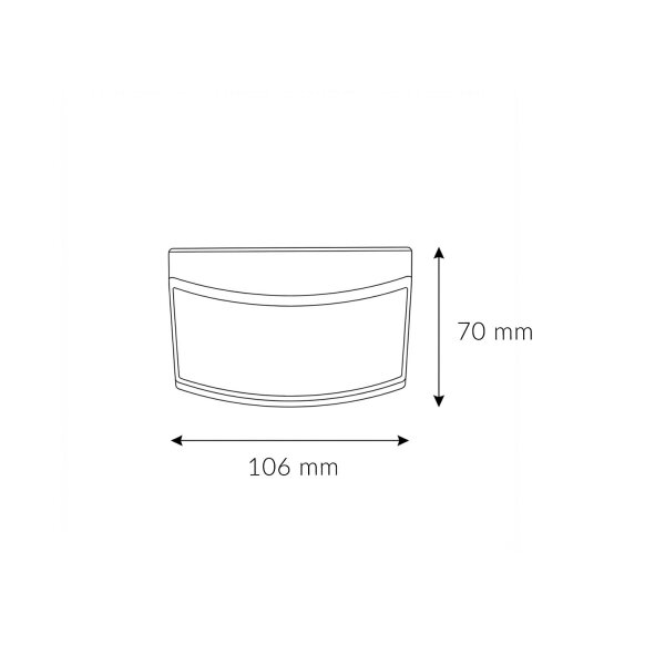 LED Solarleuchte Bewegungsmelder Schwarz 3000 K B: 10,6 cm