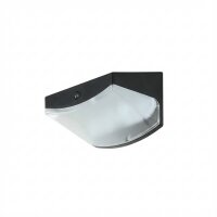 LED Solarleuchte Bewegungsmelder Schwarz 3000 K B: 10,6 cm