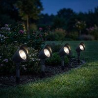 LED Gartenleuchte Erdspieß 4er Set