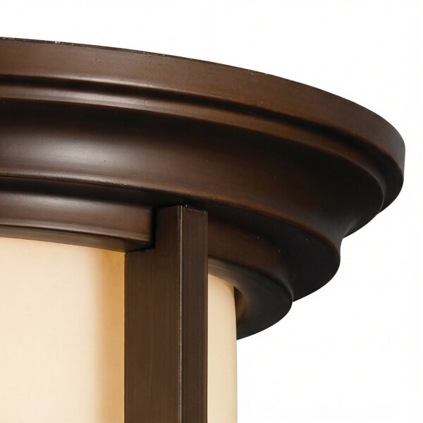 Deckenleuchte für Außen in Bronze Creme blendarm