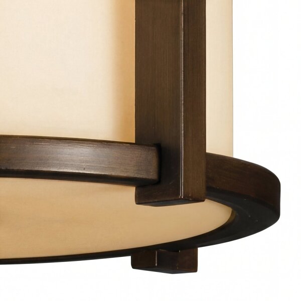 Deckenleuchte für Außen in Bronze Creme blendarm
