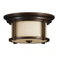 Deckenleuchte für Außen in Bronze Creme blendarm