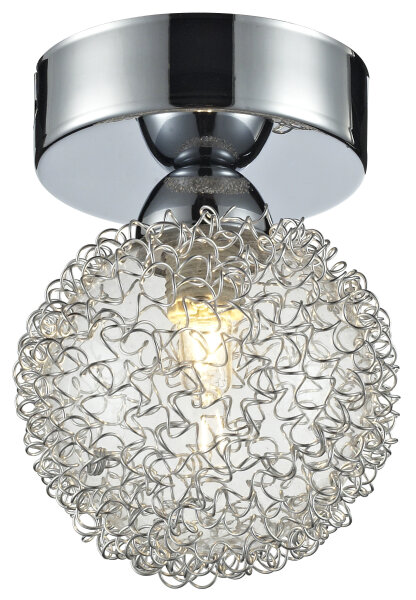 Klassische Wandlampe Elena Evo Mit Glas Chrom