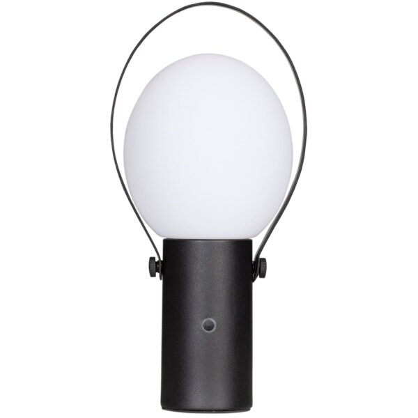 LED Tischleuchte außen Akku Metall mit Dimmer IP44 tragbar