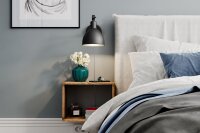 Wandlampe mit Kabel und Stecker Metall E27 verstellbar...