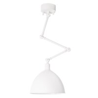 Deckenlampe Metall Gelenkarm B: 30 cm Weiß E27 Retro