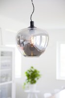 Hängelampe Glas E27 B: 28 cm H: max. 120 cm