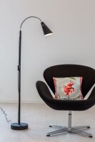 Stehleuchte klein 140 cm E14 Schwarz Retro Metall