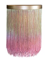 Wandleuchte mit Schalter Stoff Fäden H: 27 cm E14 Bunt