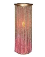 Tischlampe Bunt Stoff Fäden 40 cm hoch für E14...