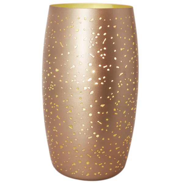 Nachttischlampe Metall E27 26 cm in Gold dekorativ GITTE